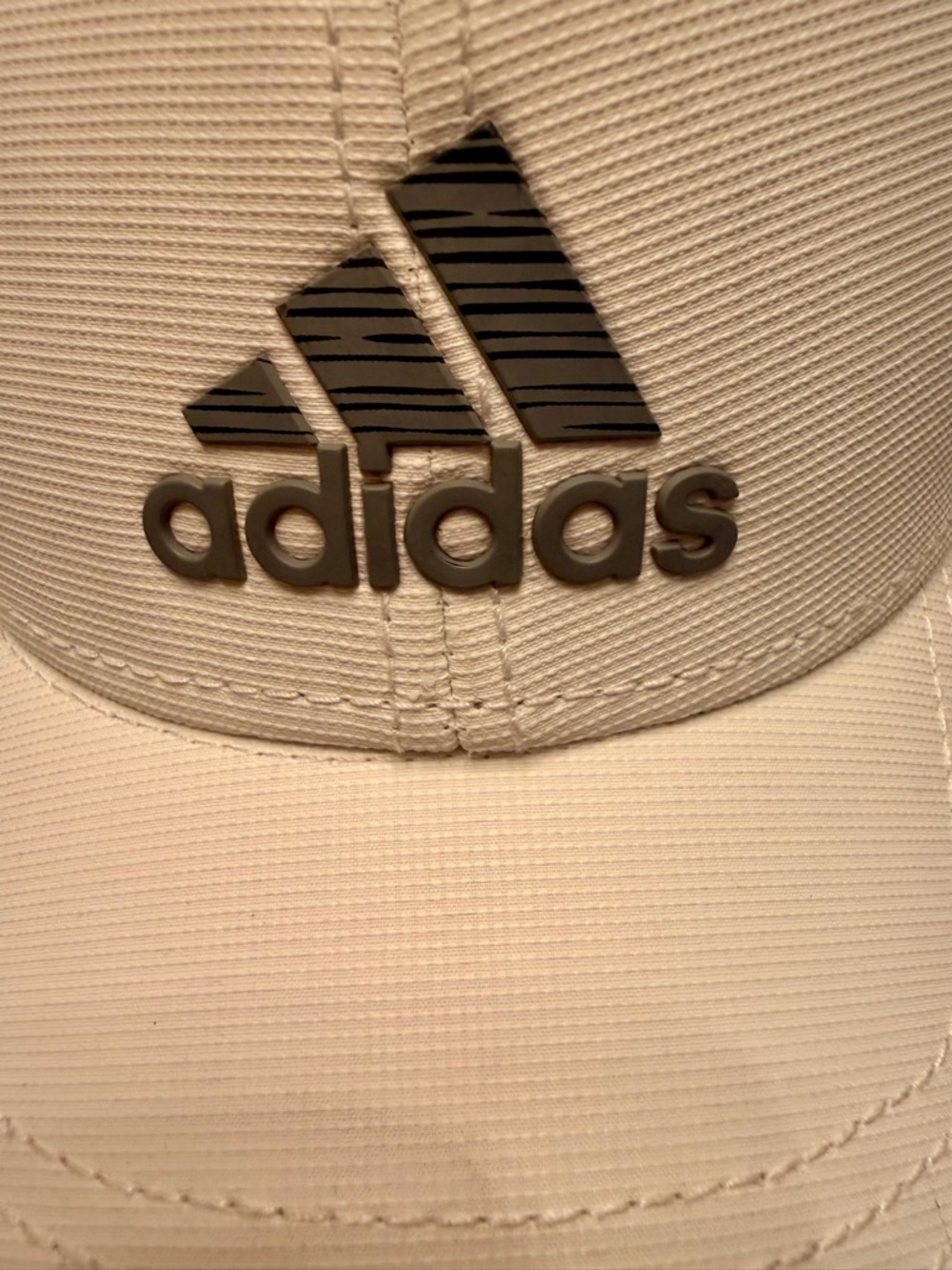 adidas white Adjustable Cotton Strapback Cap